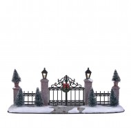 Lighted-Metal Fence Gate, Lighted, Adapter Ready, L24 x H9cm